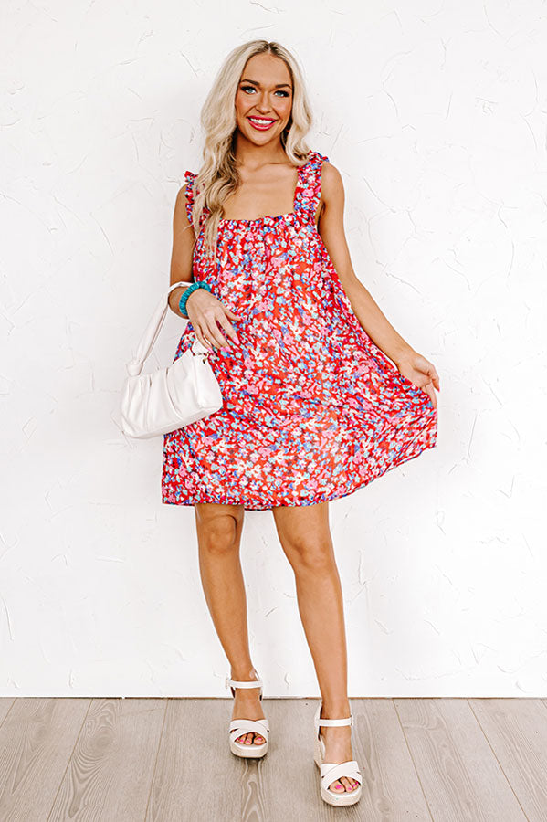 floral shift dress